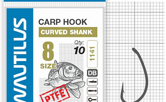  Nautilus Carp Curved Shank 1141PTFE  8 -  -    - 