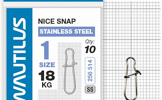 �������� Nautilus Nice Snap stainless steel size # 1 ���� 18�� - ������� ��������-������� ���������� ������� ������� - ������