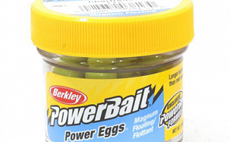 Мягкая приманка Berkley PowerBait Dough Eggs Floating 14гр Chartreuse - оптовый интернет-магазин рыболовных товаров Пиранья - превью