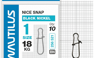 �������� Nautilus Nice Snap black nickel size # 1 ���� 18�� - ������� ��������-������� ���������� ������� ������� - ������