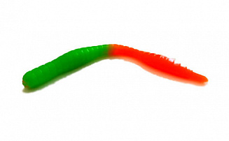   TroutMania Fat Worm 3,0", 7,62, 1,8, .210 Lime&Orange (Bubble Gum), .6 -  -    - 