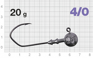 Джигер Nautilus Claw NC-1021 hook №4/0 20гр - оптовый интернет-магазин рыболовных товаров Пиранья - превью