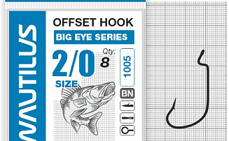 ������ �������� Nautilus Offset Big Eye Series Worm 1005 �2/0 - ������� ��������-������� ���������� ������� ������� - ������