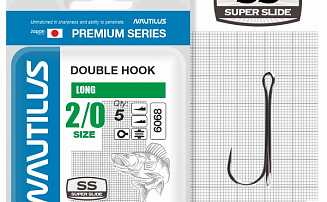 ������ ������� Nautilus ������� Double Long Premium Series 6068BN � 2/0 (5��) - ������� ��������-������� ���������� ������� ������� - ������