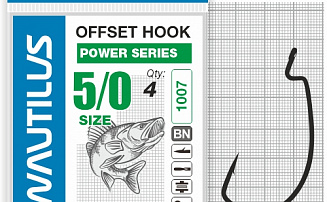 ������ �������� Nautilus Offset Power series Wide Gape Plus 1007 5/0 - ������� ��������-������� ���������� ������� ������� - ������