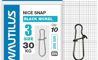 �������� Nautilus Nice Snap black nickel size # 3 ���� 30�� - ������� ��������-������� ���������� ������� ������� - ������