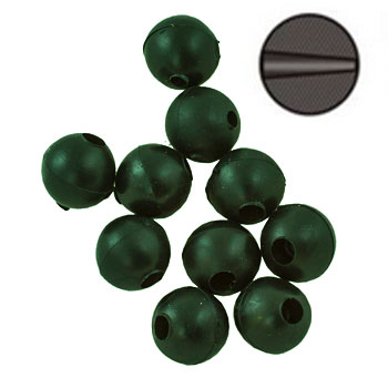 - Nautilus Bead with tapered hole 6*2 Green -  -   