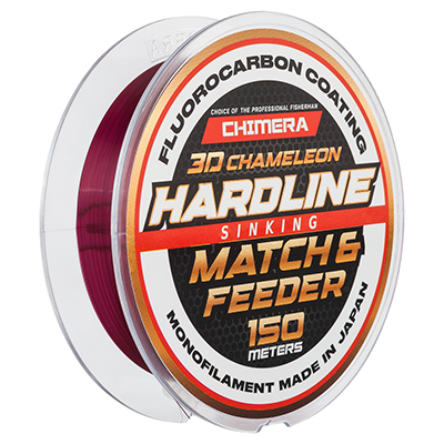  Chimera Hardline Match & Feeder Fluorocarbon Coating 3D Chameleon Sinking (.) 150  #0.181 -  -   