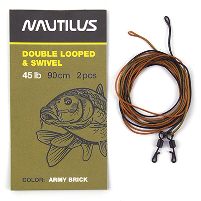   Nautilus Double Looped & Swivel Army Brick 90 45lb -  -    2